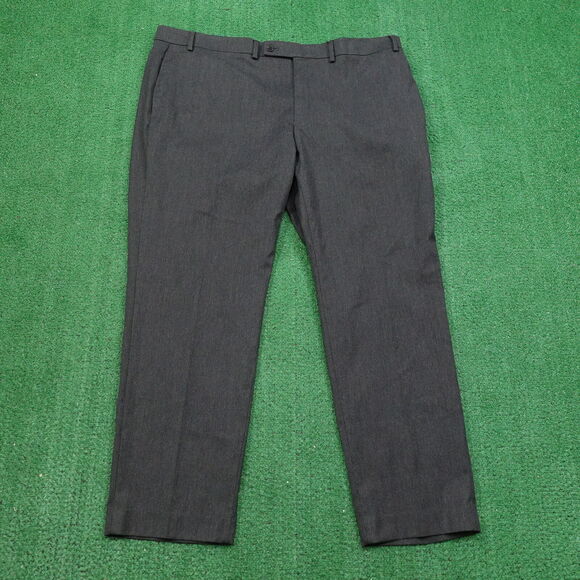 LAUREN RALPH LAUREN FLAT FRONT GREY DRESS PANTS MENS SIZE 42X30 - Picture 1 of 7